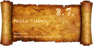Meila Tiborc névjegykártya